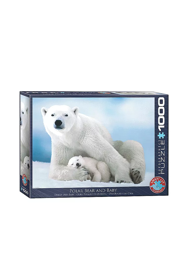 EUROGRAPHICS | Puzzle - Eisbär und Baby 1000 Teile  | keine Farbe