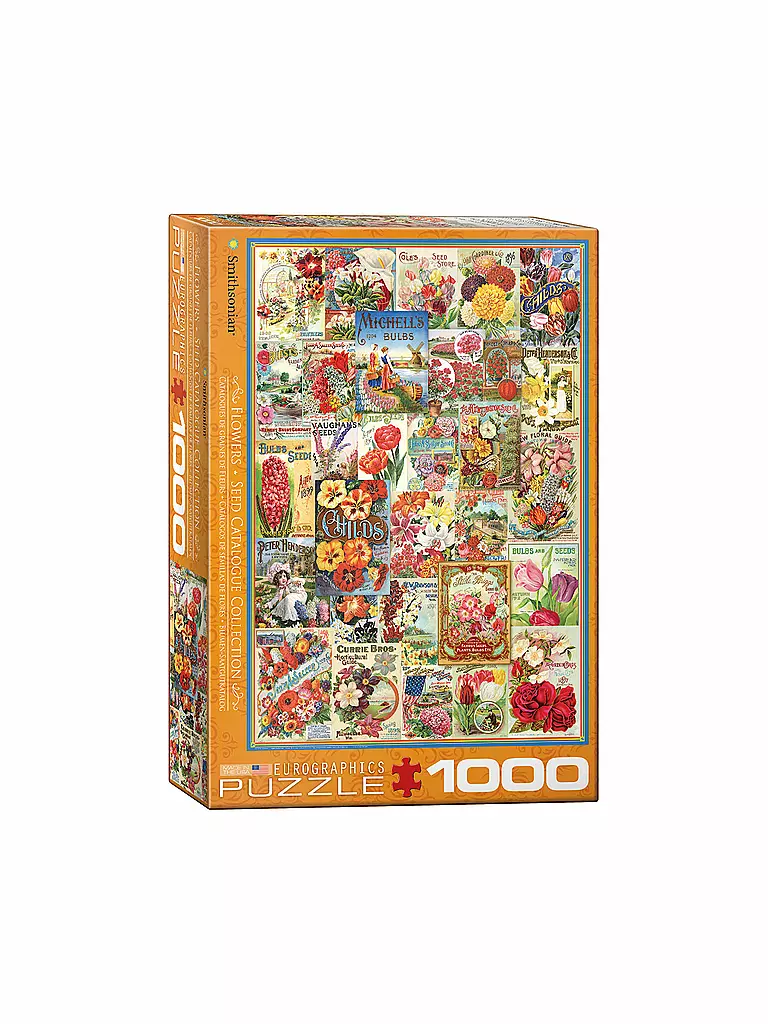 EUROGRAPHICS | Puzzle - Flower Seed Catalog Covers (1000 Teile) | bunt