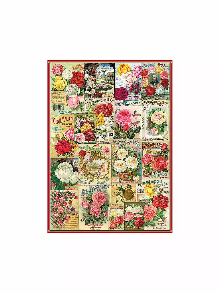 EUROGRAPHICS | Puzzle - Rose Seed Catalog Covers (1000 Teile) | bunt