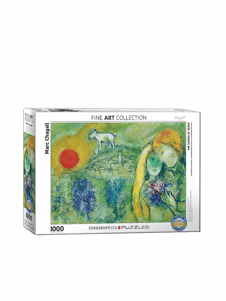 EUROGRAPHICS | Puzzle - The Lovers of Vence by Marc Chagall (1000 Teile) | bunt