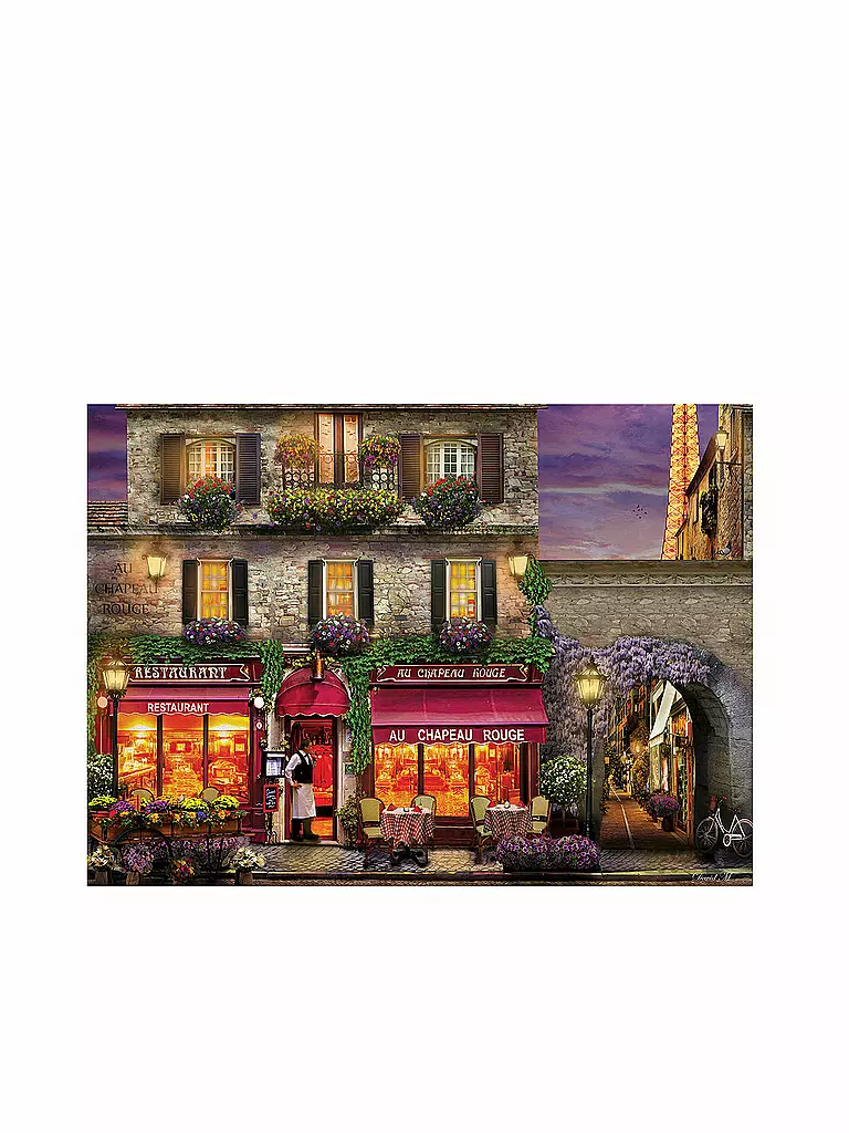 EUROGRAPHICS | Puzzle - The Red Hat Restaurant Paris (1000 Teile) | bunt