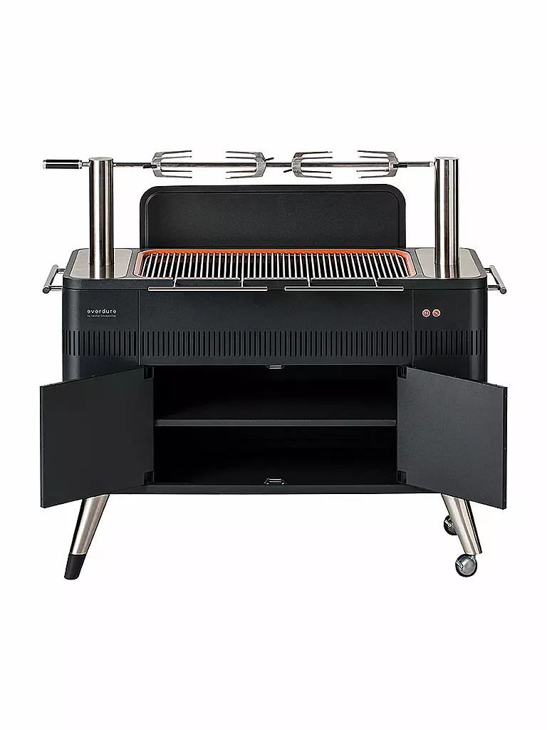 EVERDURE BY HESTON BLUMENTHAL | Holzkohlegrill mit elektrischem Anzünder HUB Schwarz | schwarz