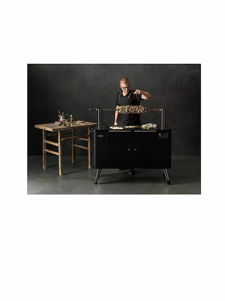 EVERDURE BY HESTON BLUMENTHAL | Holzkohlegrill mit elektrischem Anzünder HUBII Schwarz | schwarz