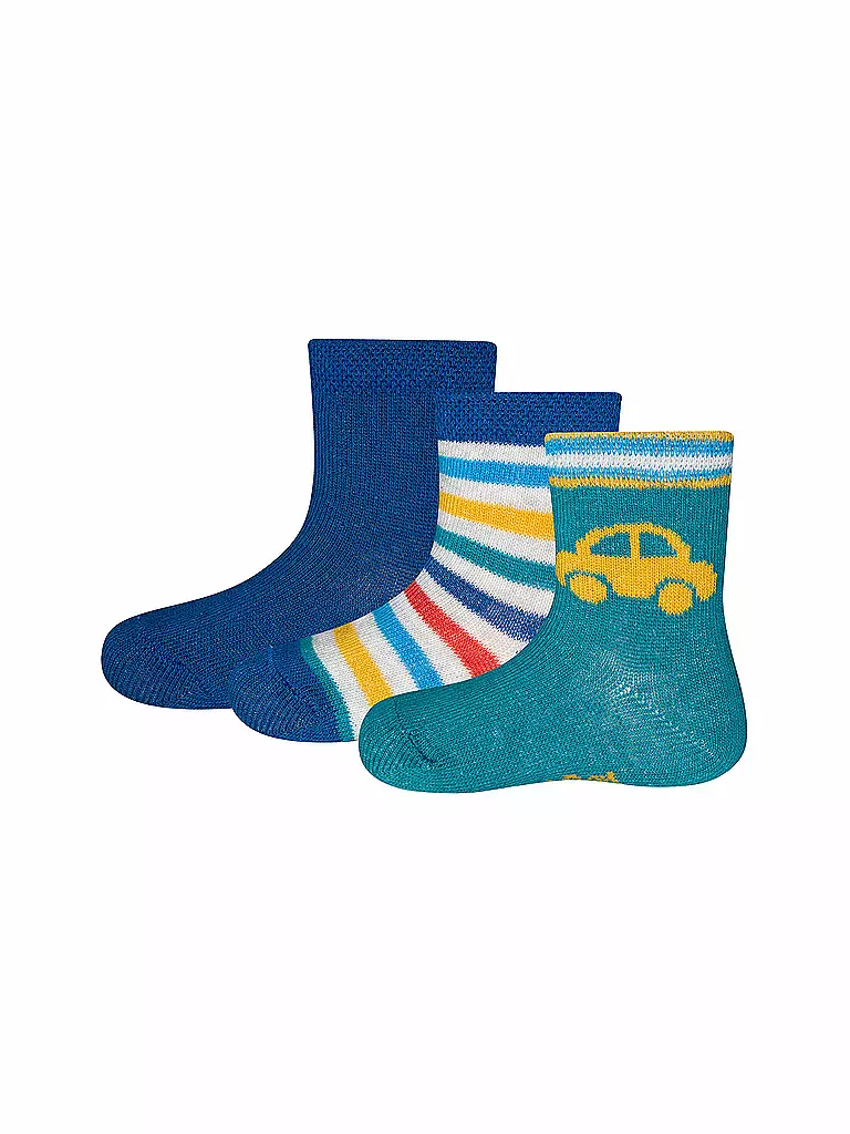 EWERS | Jungen Socken 3er Pkg blau/gruen | bunt