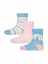 EWERS | Mädchen-Socken 3-er Pkg. blau rosa | hellblau