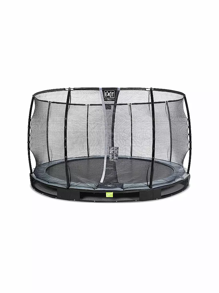 EXIT TOYS | Elegant Premium Inground-Trampolin 366cm mit Deluxe Sicherheitsnetz | transparent