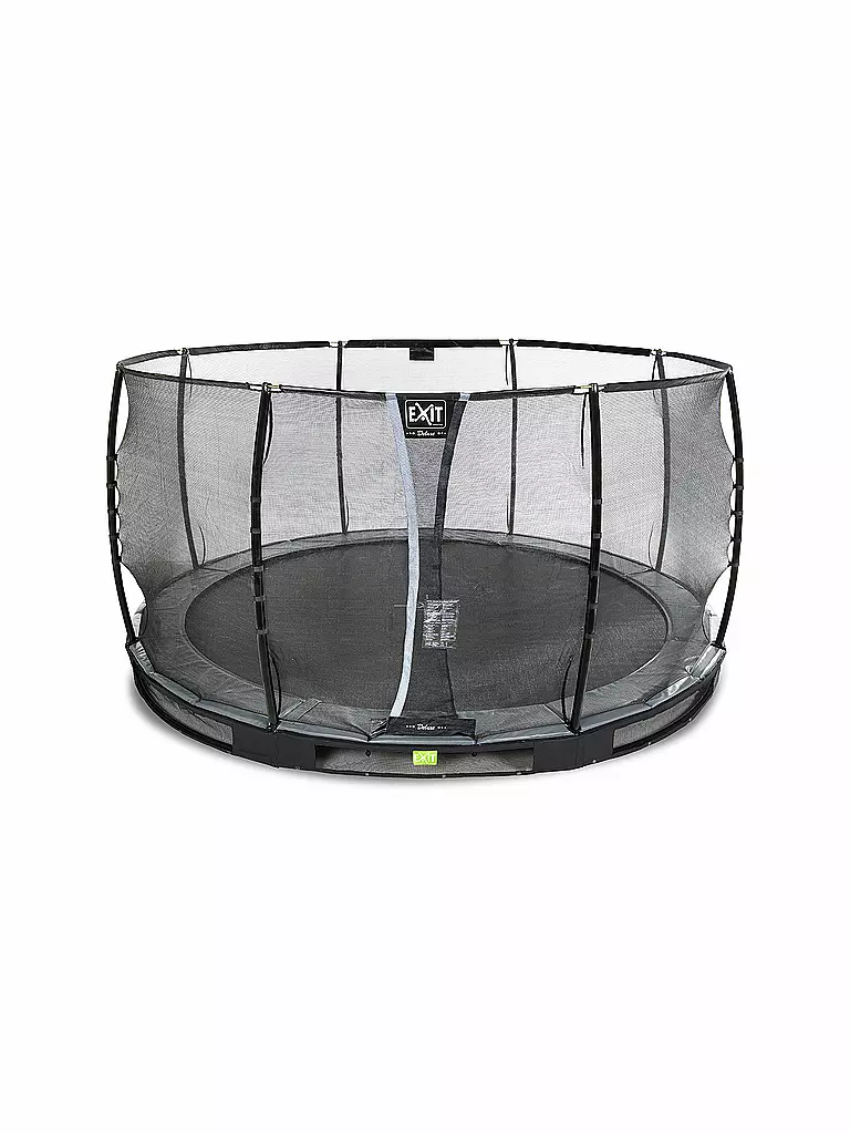 EXIT TOYS | Elegant Premium Inground-Trampolin 366cm mit Deluxe Sicherheitsnetz | transparent