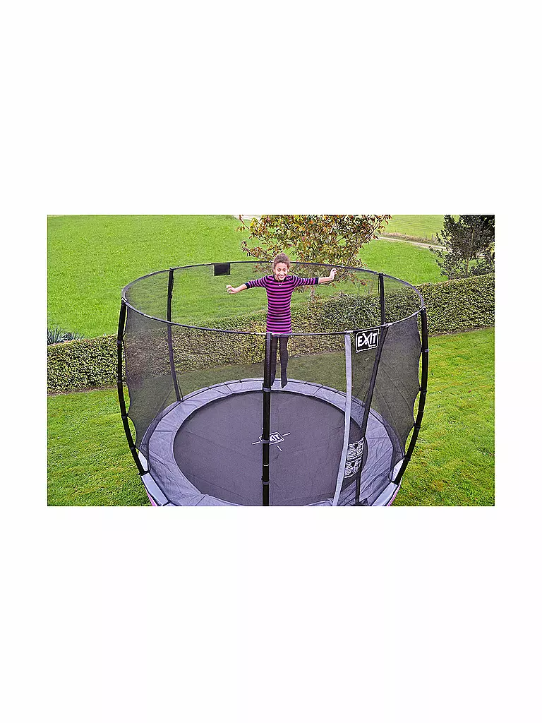 EXIT TOYS | Elegant Premium Trampolin 253cm mit Deluxe Sicherheitsnetz | keine Farbe