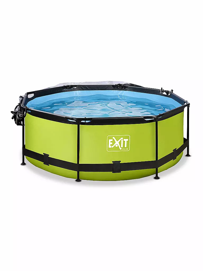 EXIT TOYS | Lime Pool ø244x76cm mit Abdeckung und Filterpumpe | keine Farbe