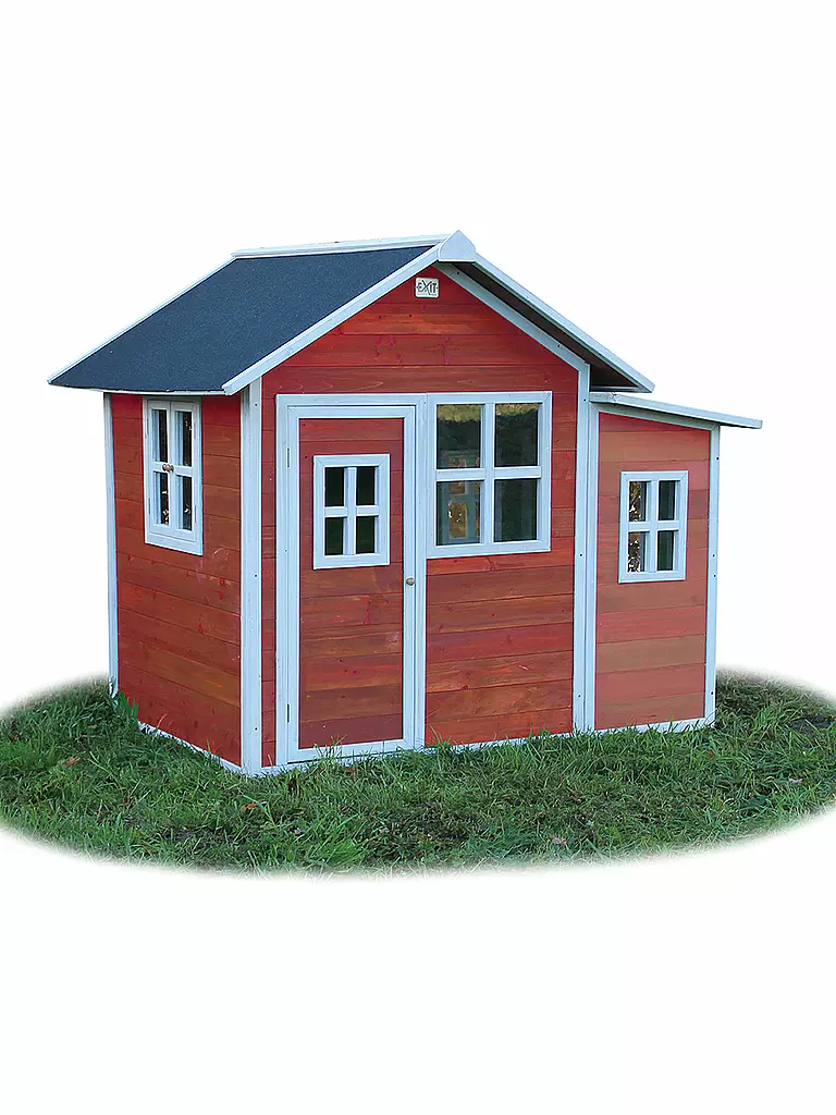 EXIT TOYS | Loft 150 Holzspielhaus - rot | keine Farbe