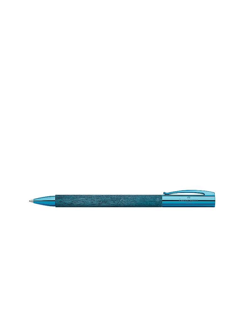 FABER-CASTELL Dreh-Kugelschreiber AMBITION BLUE WOOD blau