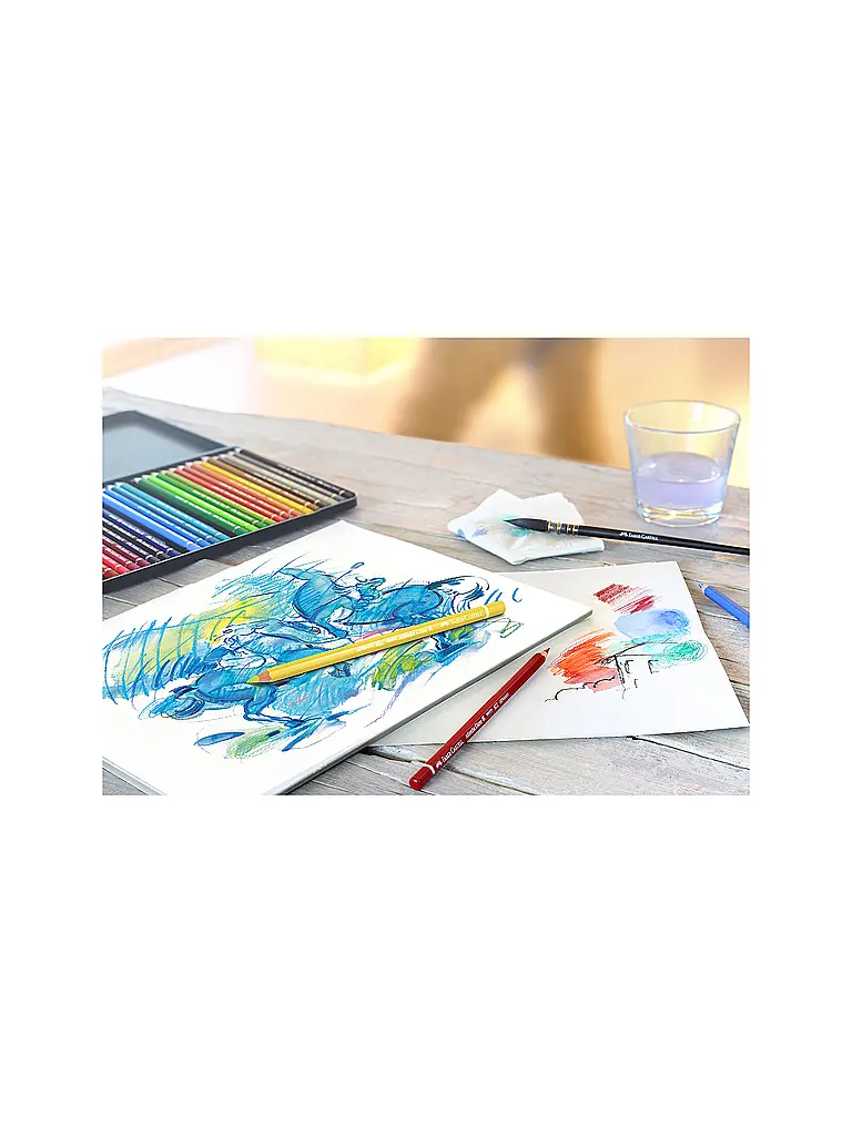 FABER-CASTELL | Albrecht Dürer Aquarellstift 36er Metalletui | Dunkelgrün