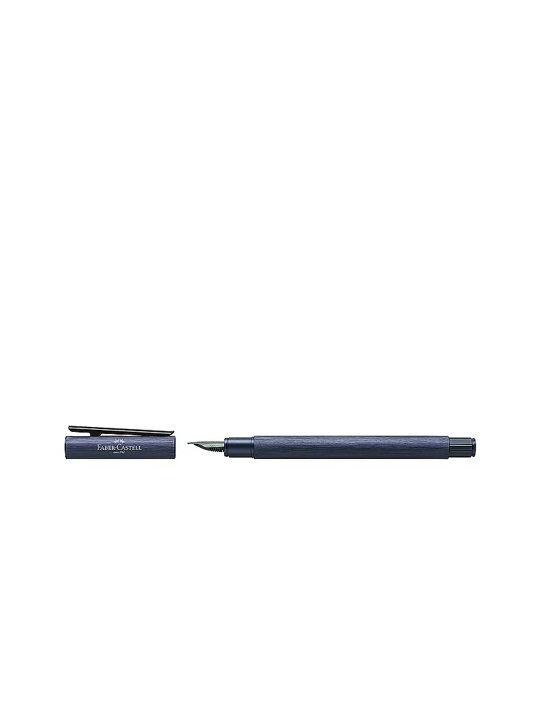 FABER-CASTELL | Aluminium Füller Neo Slim Federbreite F, dunkelblau | Dunkelblau