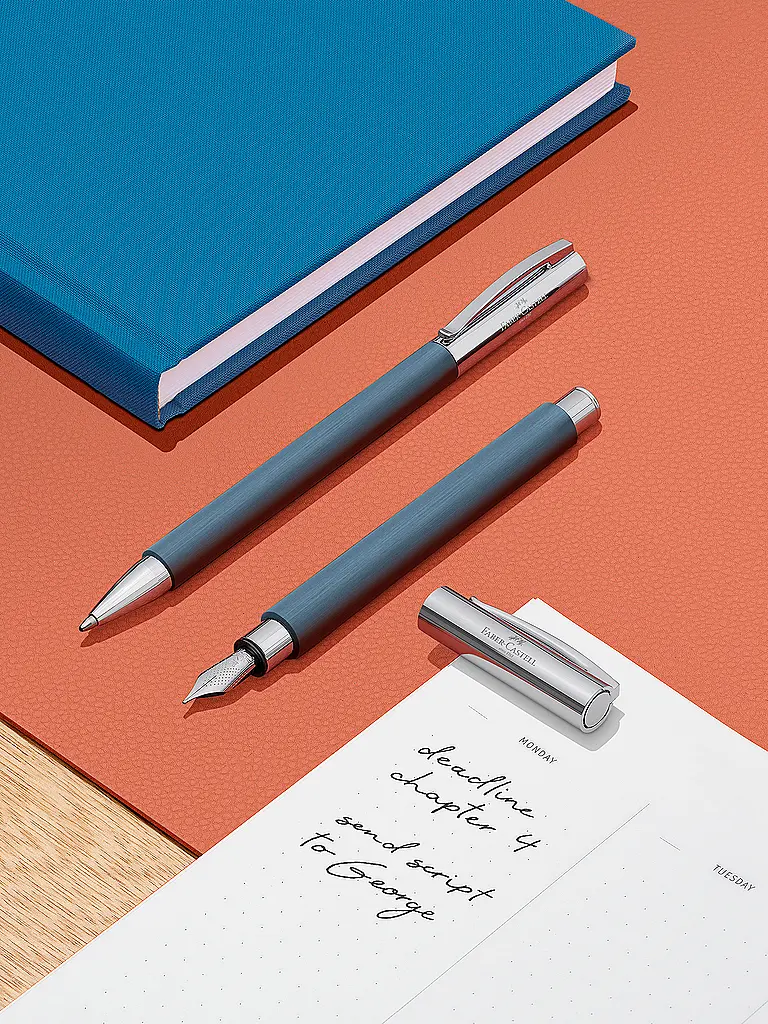 FABER-CASTELL | Ambition Edelharz Füller Federbreite F | Blau