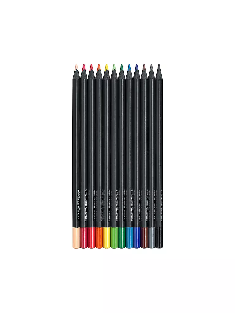 FABER-CASTELL | Black Edition Bunstifte, 12er Kartonetui | keine Farbe