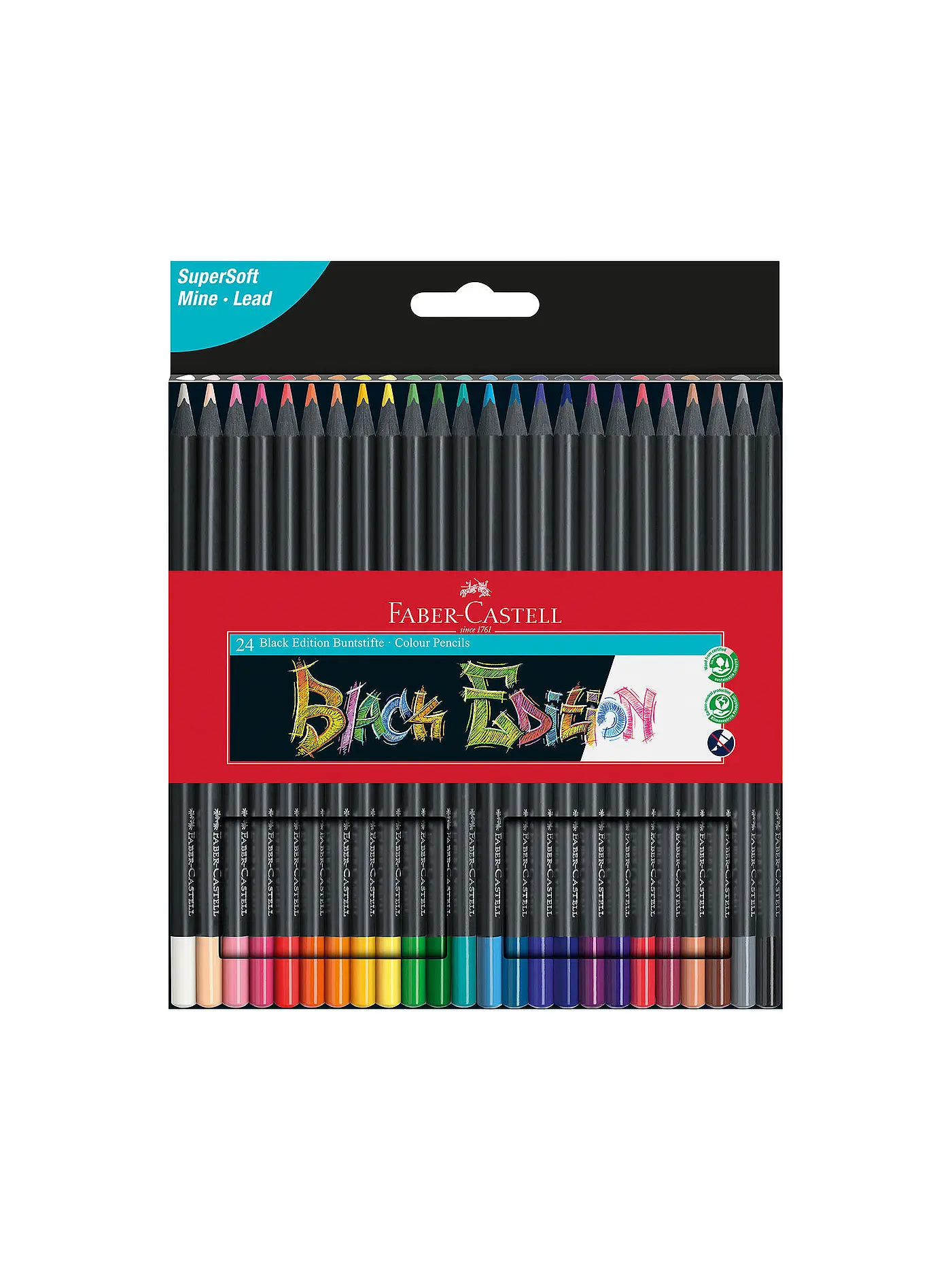 FABER-CASTELL | Black Edition Bunstifte, 24er Kartonetui | keine Farbe