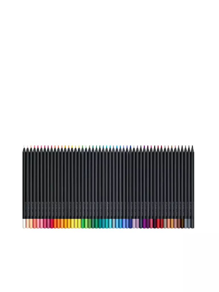 FABER-CASTELL | Bunstiftebox Black Edition (50 Stk.) | keine Farbe