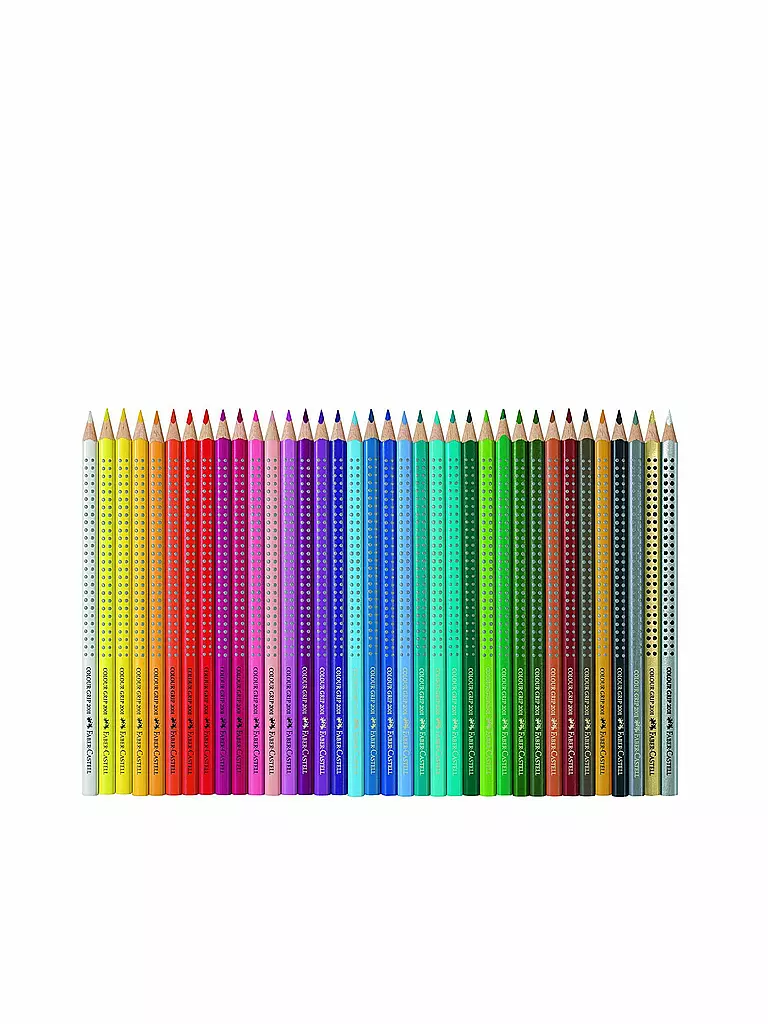 FABER-CASTELL | Buntstifte Colour Grip - 36er Metalletui  | transparent