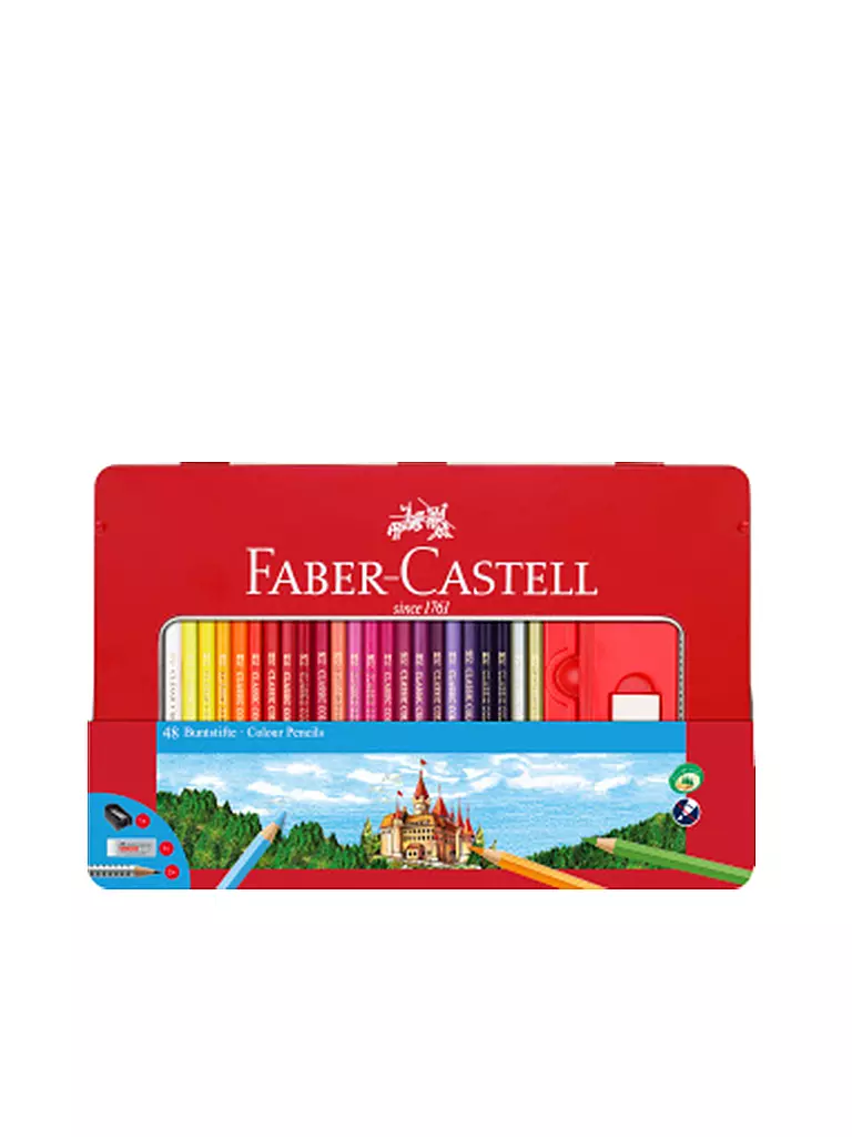 FABER-CASTELL | Buntstiftebox Hexagonal (48 Stk.) | keine Farbe