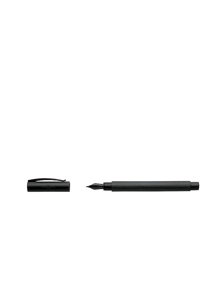 FABER-CASTELL | Füllhalter Ambition All Black Federbreite B, schwarz | Schwarz