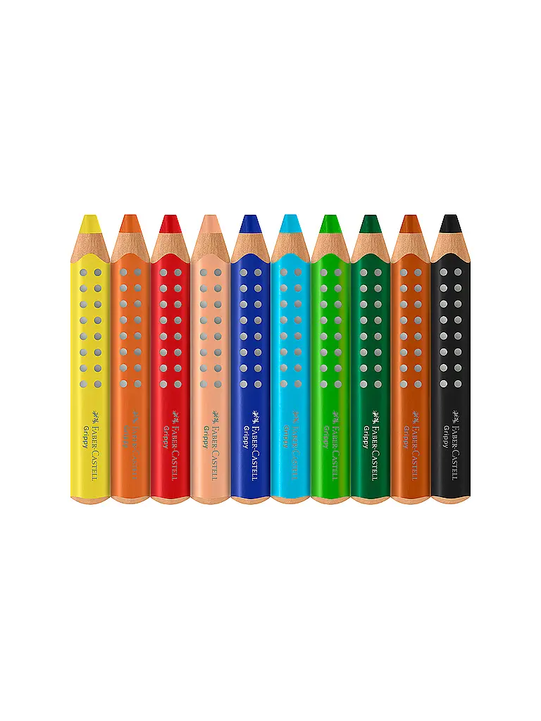 FABER-CASTELL | Grippy Buntstift 10er Set | Bunt