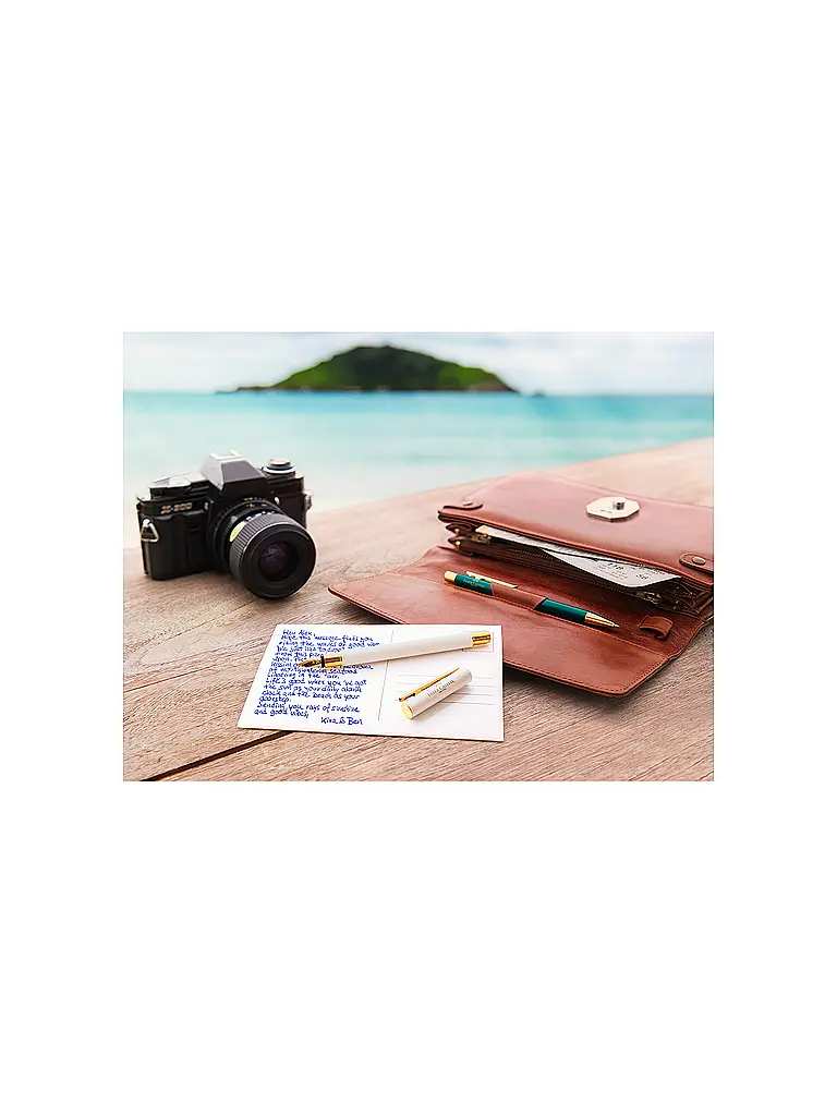 FABER-CASTELL | Neo Slim Füllhalter Federbreite M, gold marshmallow | Weiss