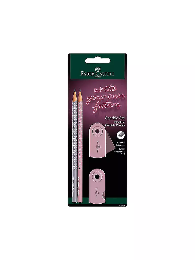 FABER-CASTELL | Schreibset Sparkle rose shadows/dapple gray BK | keine Farbe