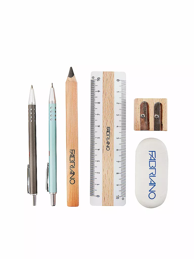 FABRIANO | Schreibset in Leinentasche | Bunt