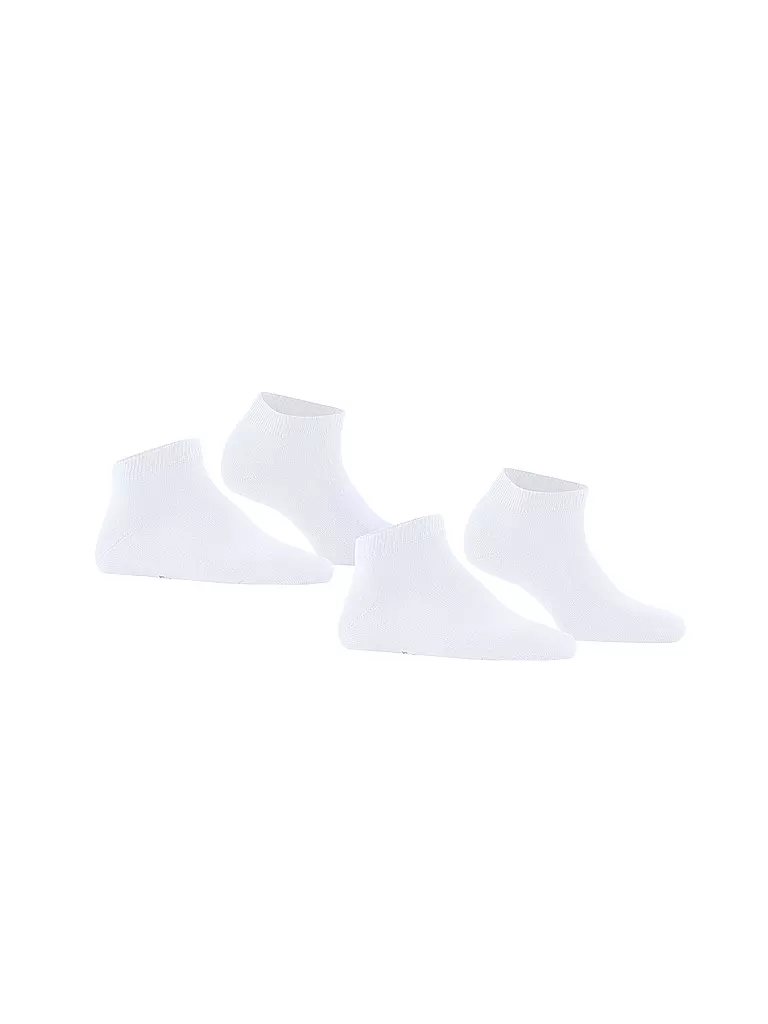 FALKE |  Sneakersocken Happy 2er Pkg Weiss | weiss