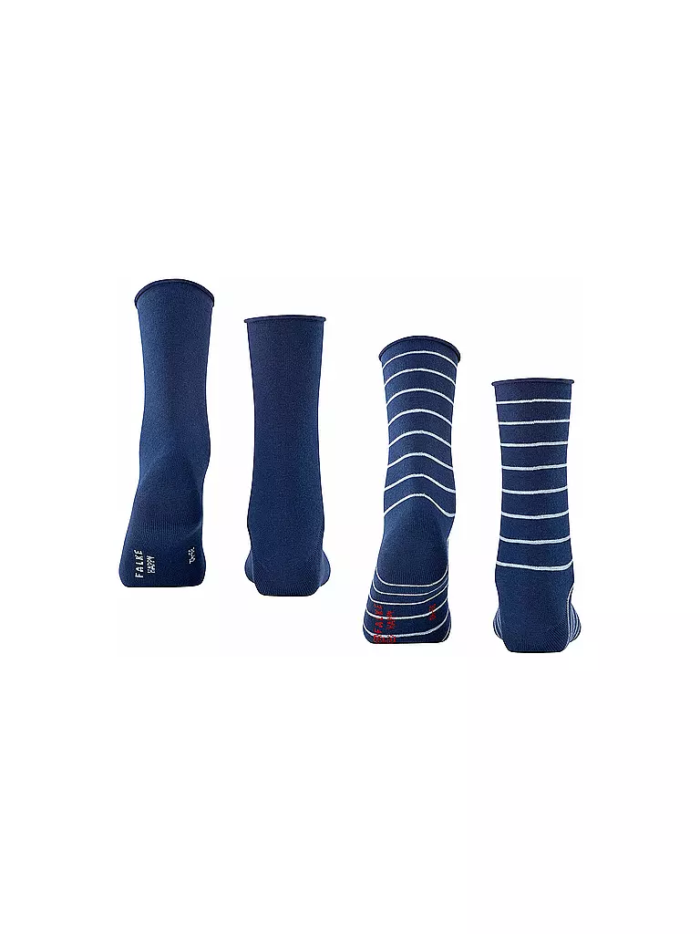 FALKE |  Sneakersocken Happy Stripe 2er Pkg royal blue | blau