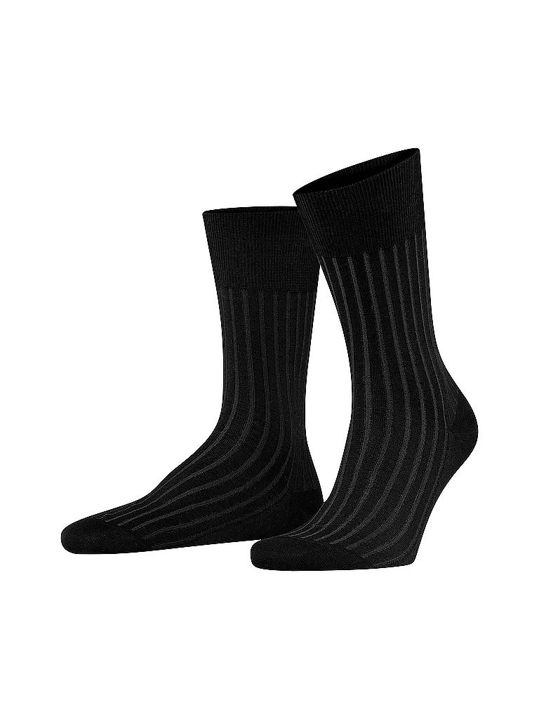 FALKE |  Socken Shadow grey white | schwarz