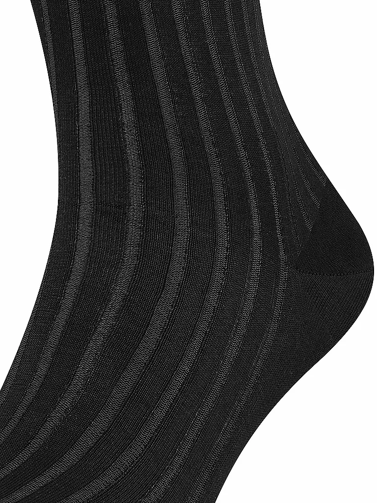 FALKE |  Socken Shadow grey white | schwarz