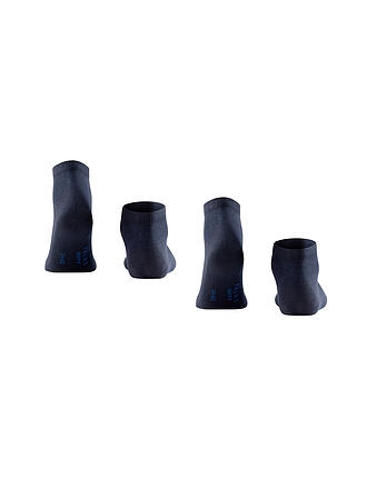FALKE | Sneaker Socken 2er Pkg. HAPPY dark navy