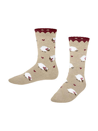 FALKE | Mädchen Socken CUTE SHEEP sand melange