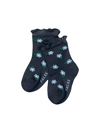 FALKE | Baby Mädchen Socken LITTLE DITSY FLOWERS space blue