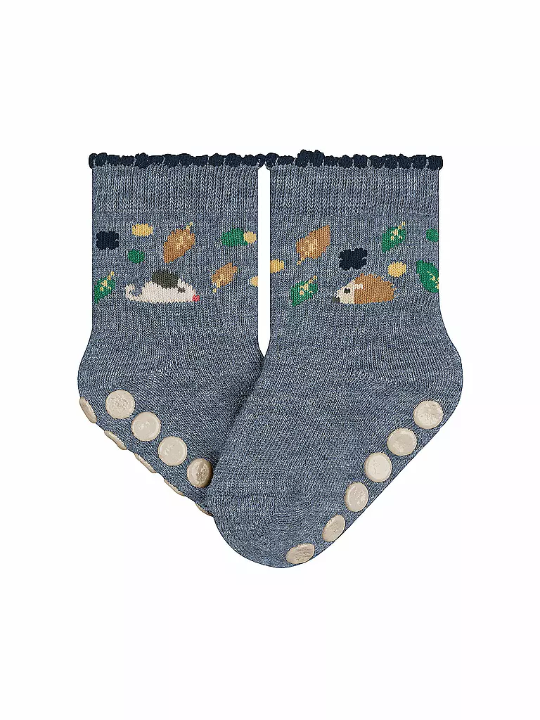 FALKE | Baby ABS Socken Forest Animals light denim | blau