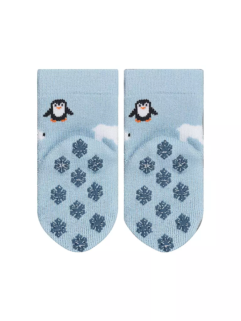 FALKE | Baby Jungen Socken WINTER ANIMALS crystal blue | hellblau