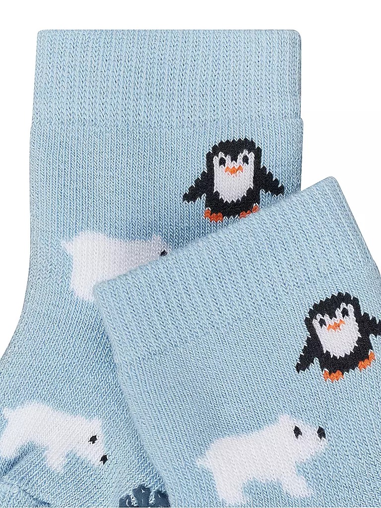 FALKE | Baby Jungen Socken WINTER ANIMALS crystal blue | hellblau