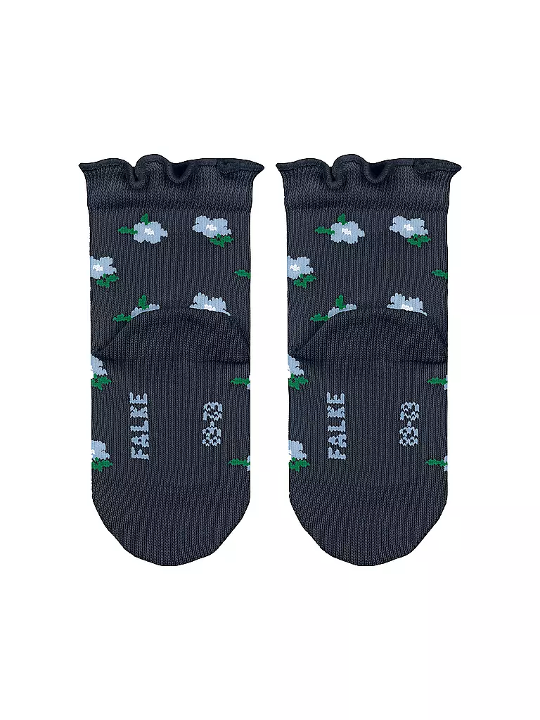 FALKE | Baby Mädchen Socken LITTLE DITSY FLOWERS space blue | dunkelblau