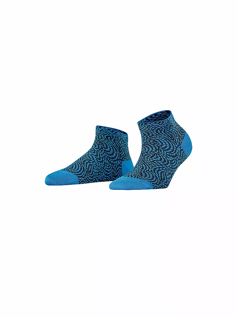 FALKE | Damen Sneakersocken Aesthetic Wave Pacific | blau