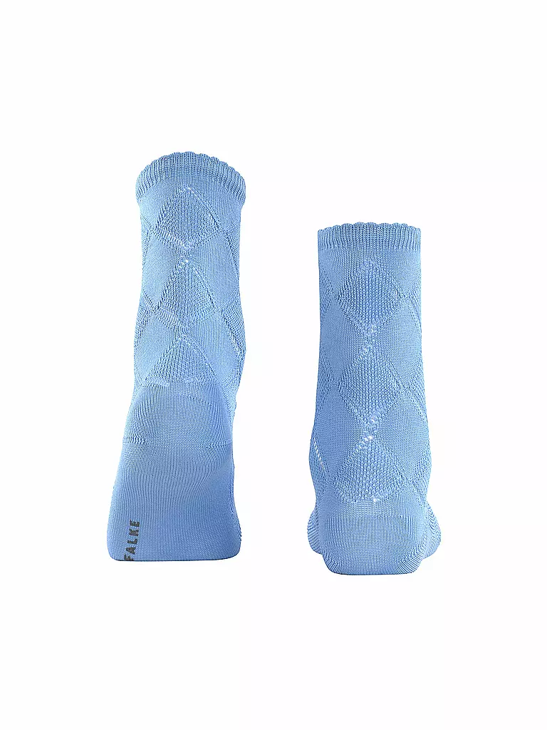 FALKE | Damen Socken Argyle Corrosion Sky Blue | blau