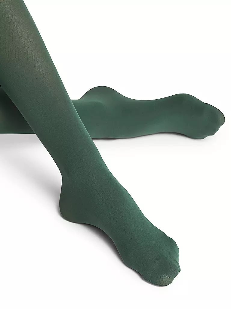 FALKE | Feinstrumpfhose PURE MATT 50 hunter green | dunkelgrün