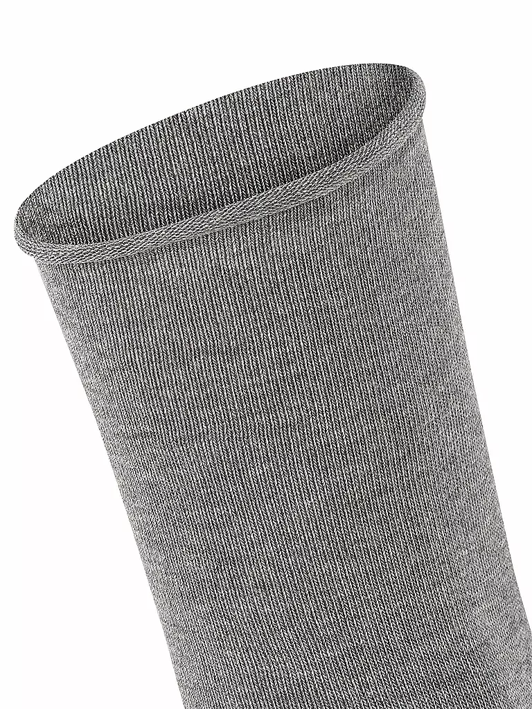 FALKE | Happy Socken 2er Pkg light grey mel. | dunkelrot