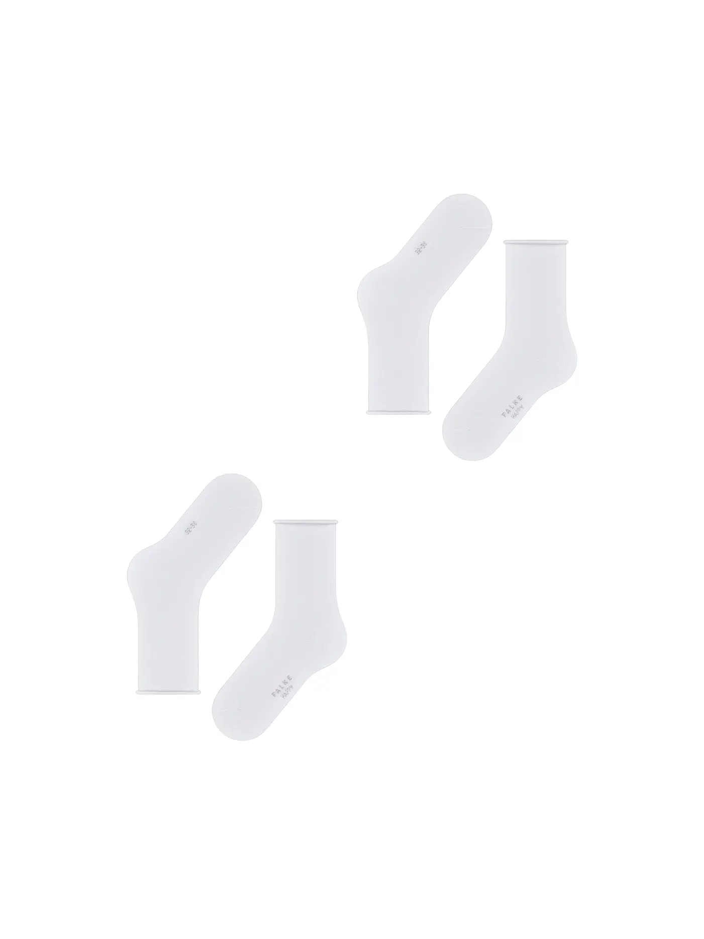 FALKE | Happy Socken 2er Pkg white | weiss