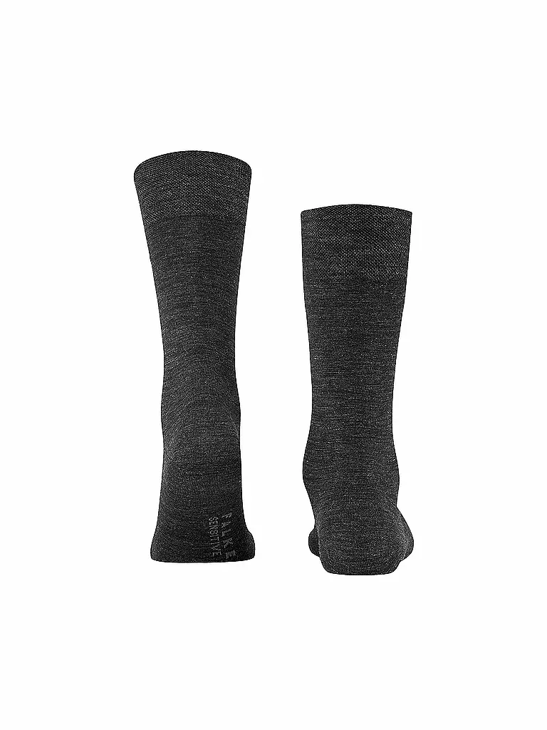 FALKE | Herren Socken Sensitive Berlin anthra.mel | grau