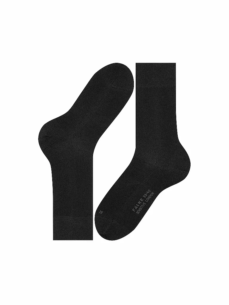 FALKE | Herren Socken Sensitive London black | schwarz