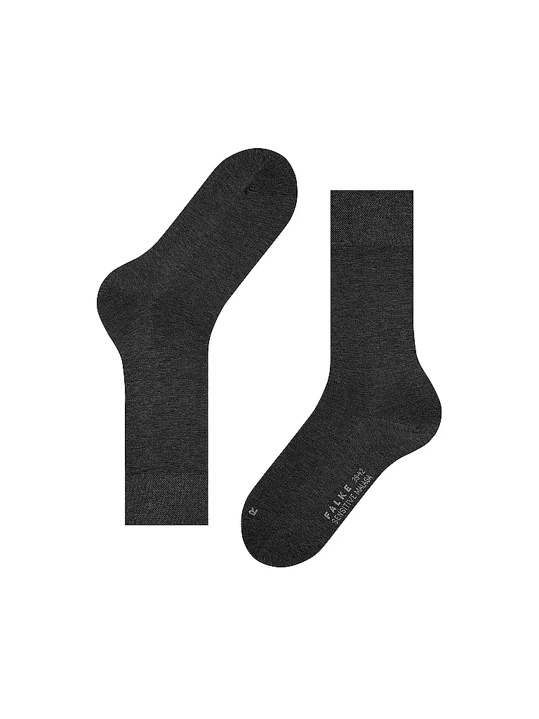 FALKE | Herren Socken Sensitive Malaga anthracite mel | grau