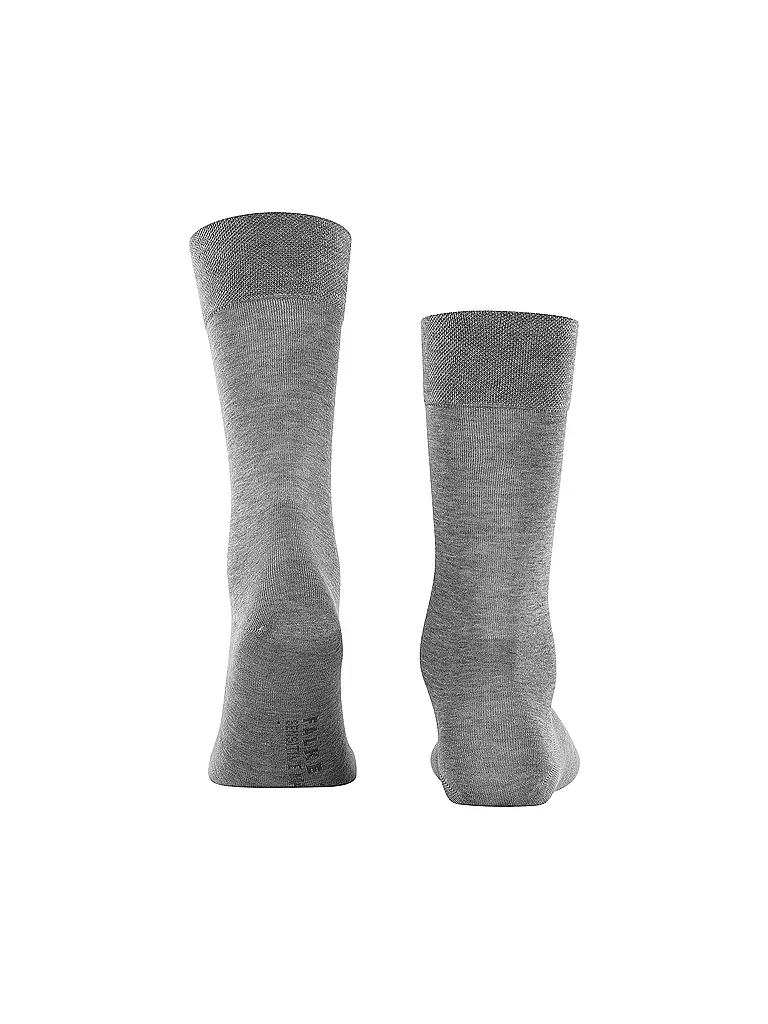 FALKE | Herren Socken Sensitive Malaga steel mel | hellgrau