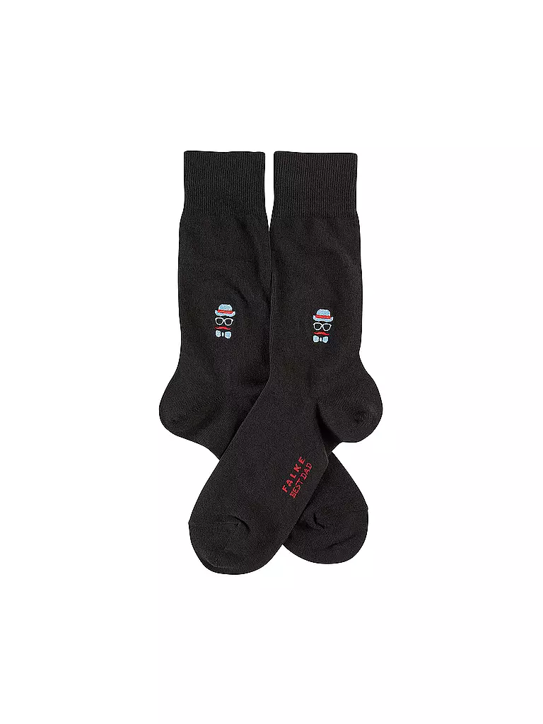 FALKE | Herren-Socken "Best Dad" 14049 (Black) | 