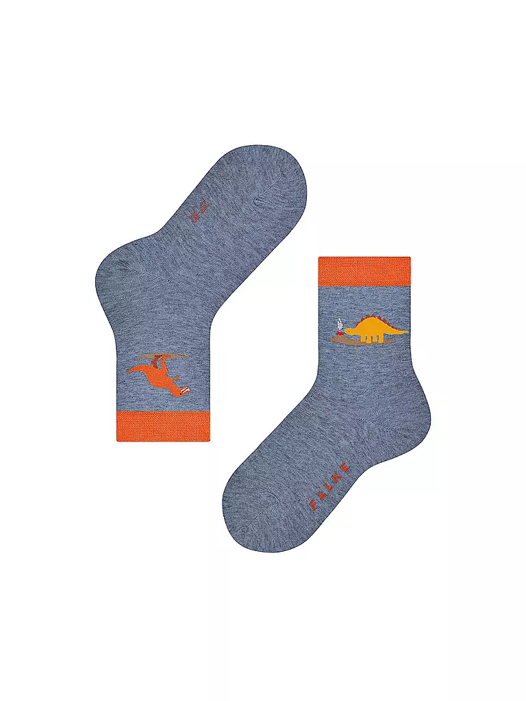 FALKE | Jungen Socken DINOSAURS light jeans | grau